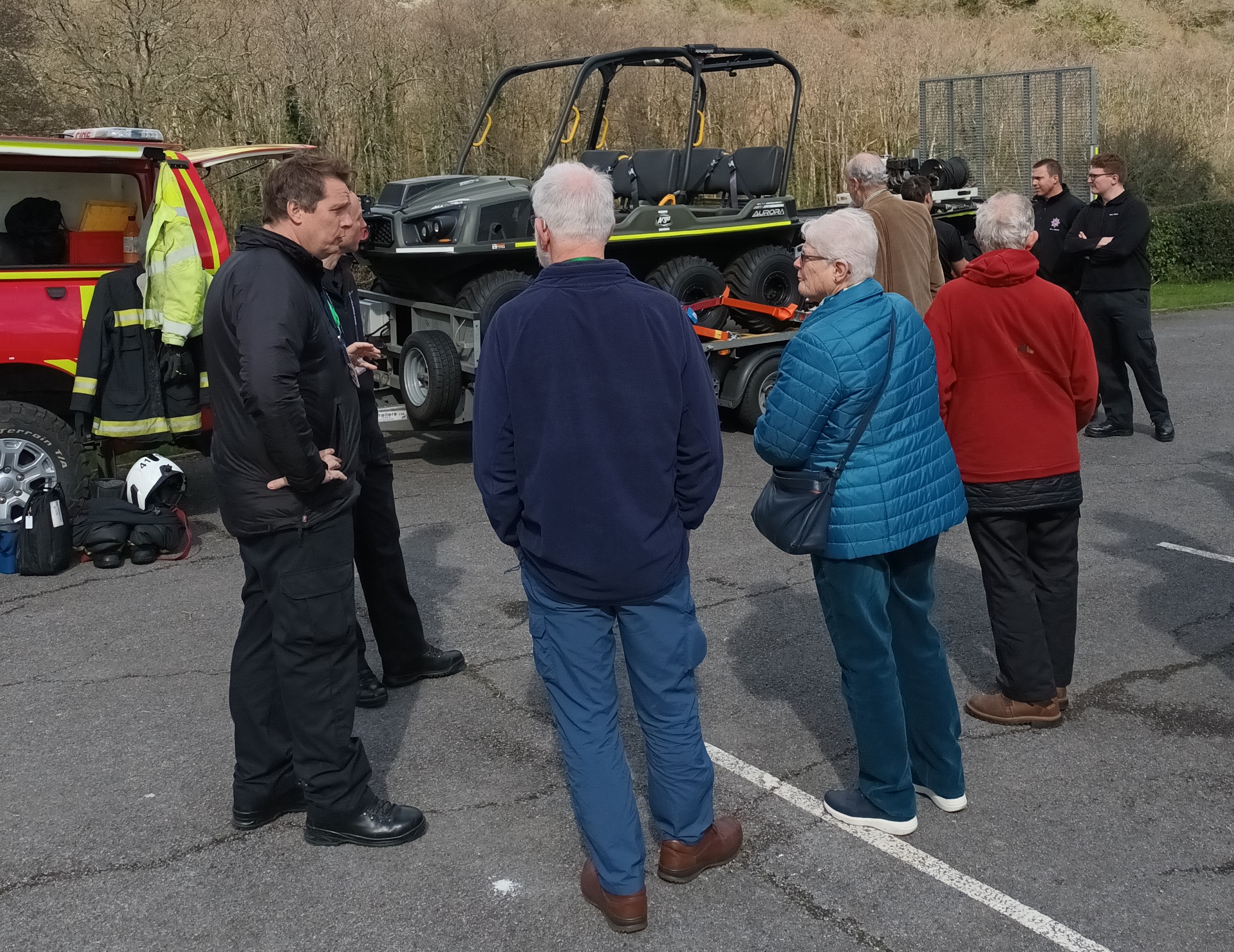 DSFRS showing off the Argocat wildfire vehicle