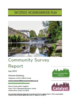 Front cover of Tavistock neighbourhood Development plan report