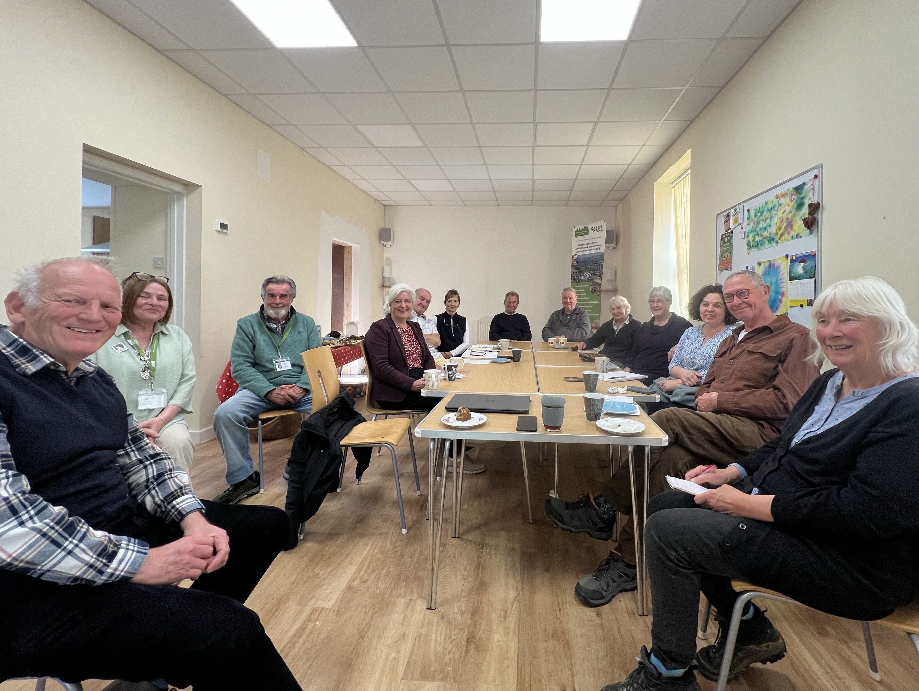 people in village hall