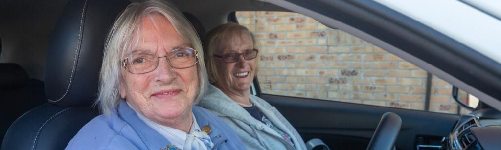 Car scheme driver and passenger