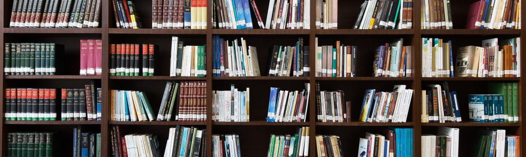 library shelves