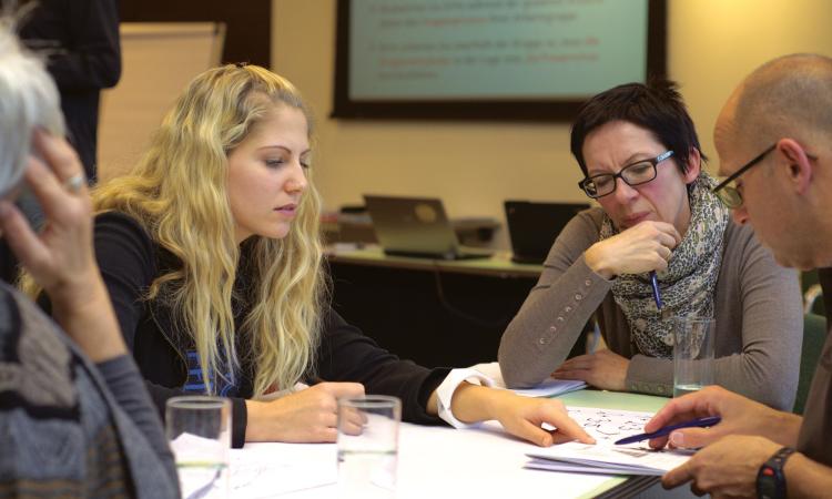 people at a workshop