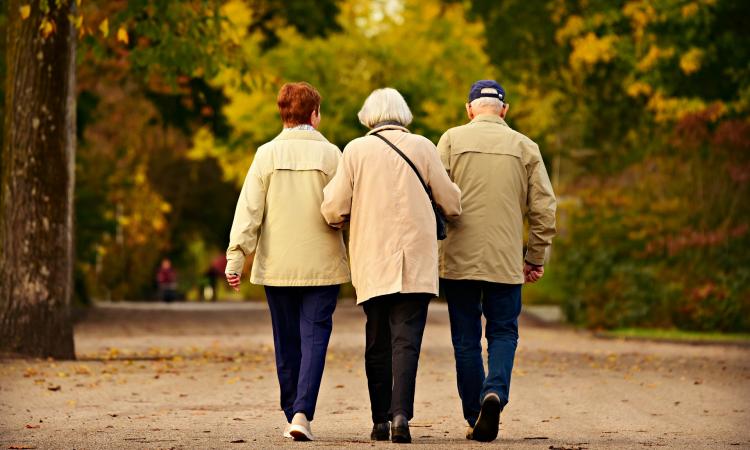Older people walking