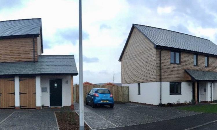 Hastoe - rural housing development at Cheriton Bishop