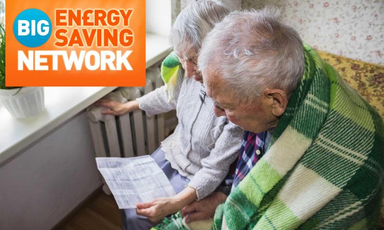 couple looking at energy bills