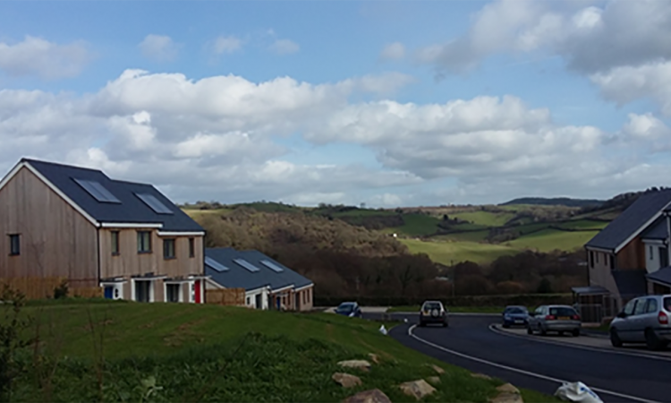 Long shot of housing estate