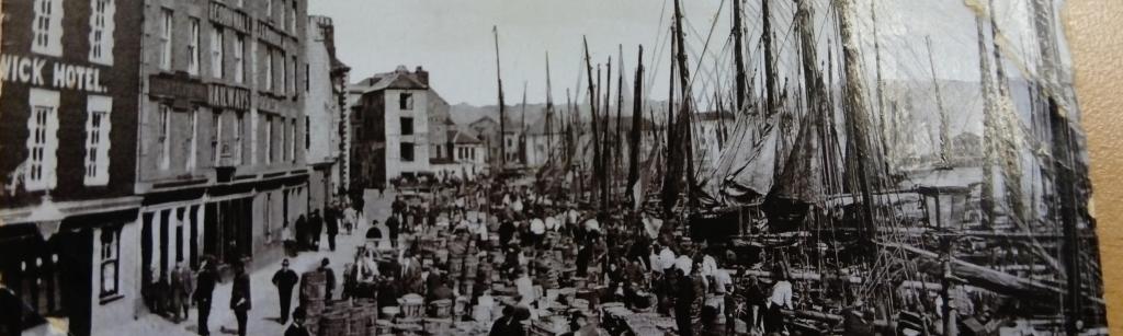 Vintage postcard Old Barbican Quay Plymouth