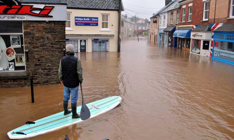 Flooding in Devon